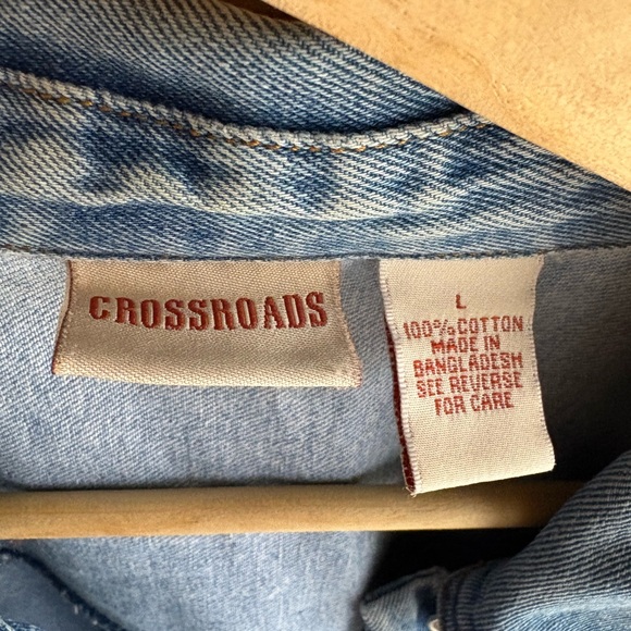 Vintage Denim Chore Jacket | Lightweight Spring Utility Layer | Size Large - Picture 6 of 8